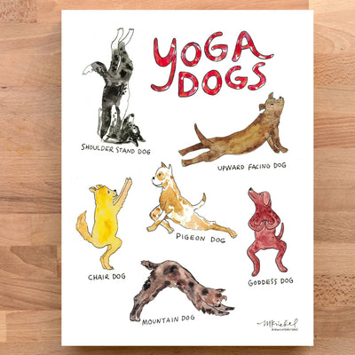 Prints - Yoga Dogs - Gift & Gather