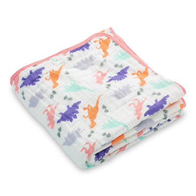 Rawr-Some Girly Baby Toddler Muslin Quilt - Gift & Gather