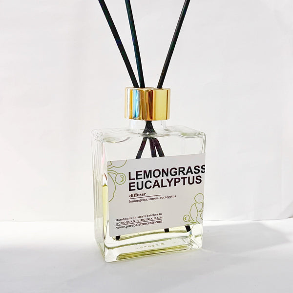 Sweetgrass Reed Diffuser Reed Diffuser - Lemongrass Eucalyptus - Gift & Gather