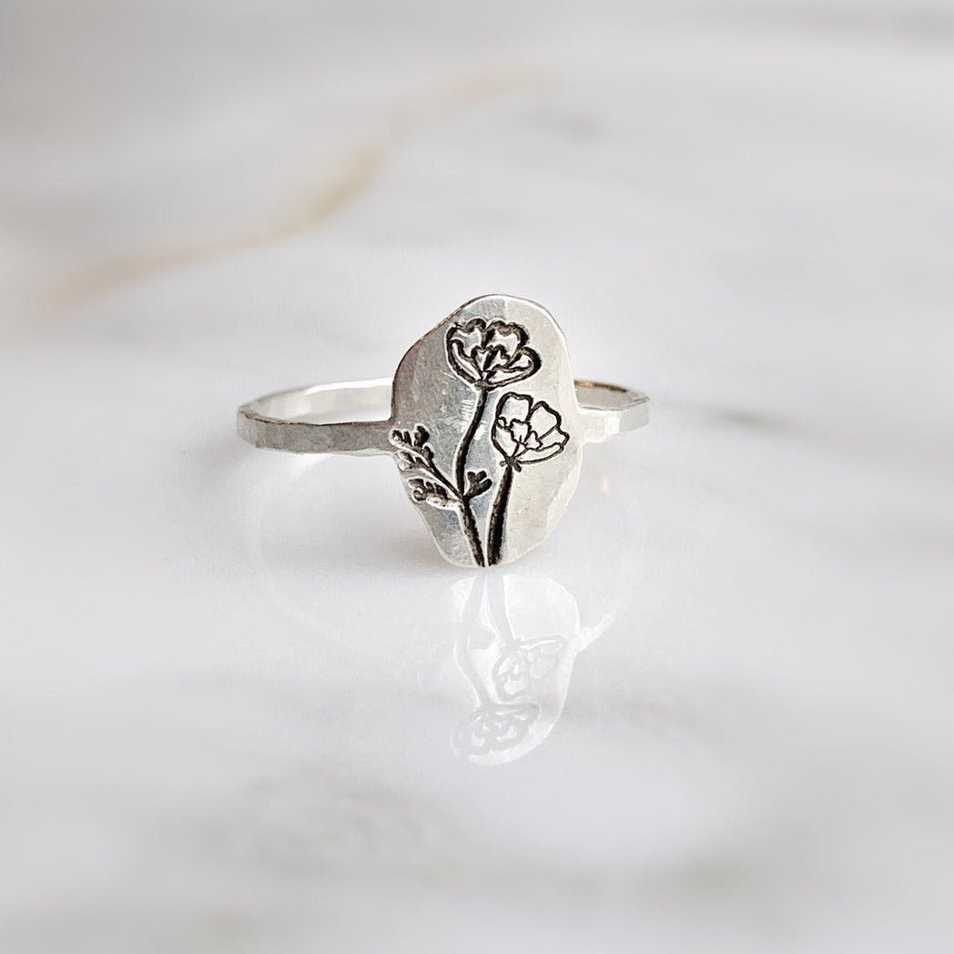 Ring - Poppy - Solid Silver - Gift & Gather