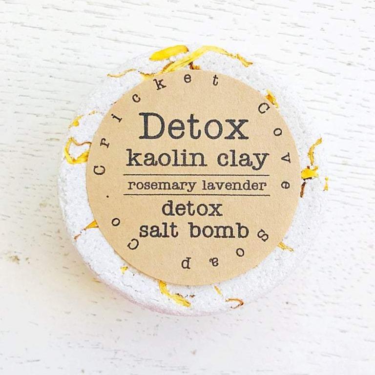 Salt Bomb - Detox - Kaolin Clay - Rosemary Lavender - Gift & Gather