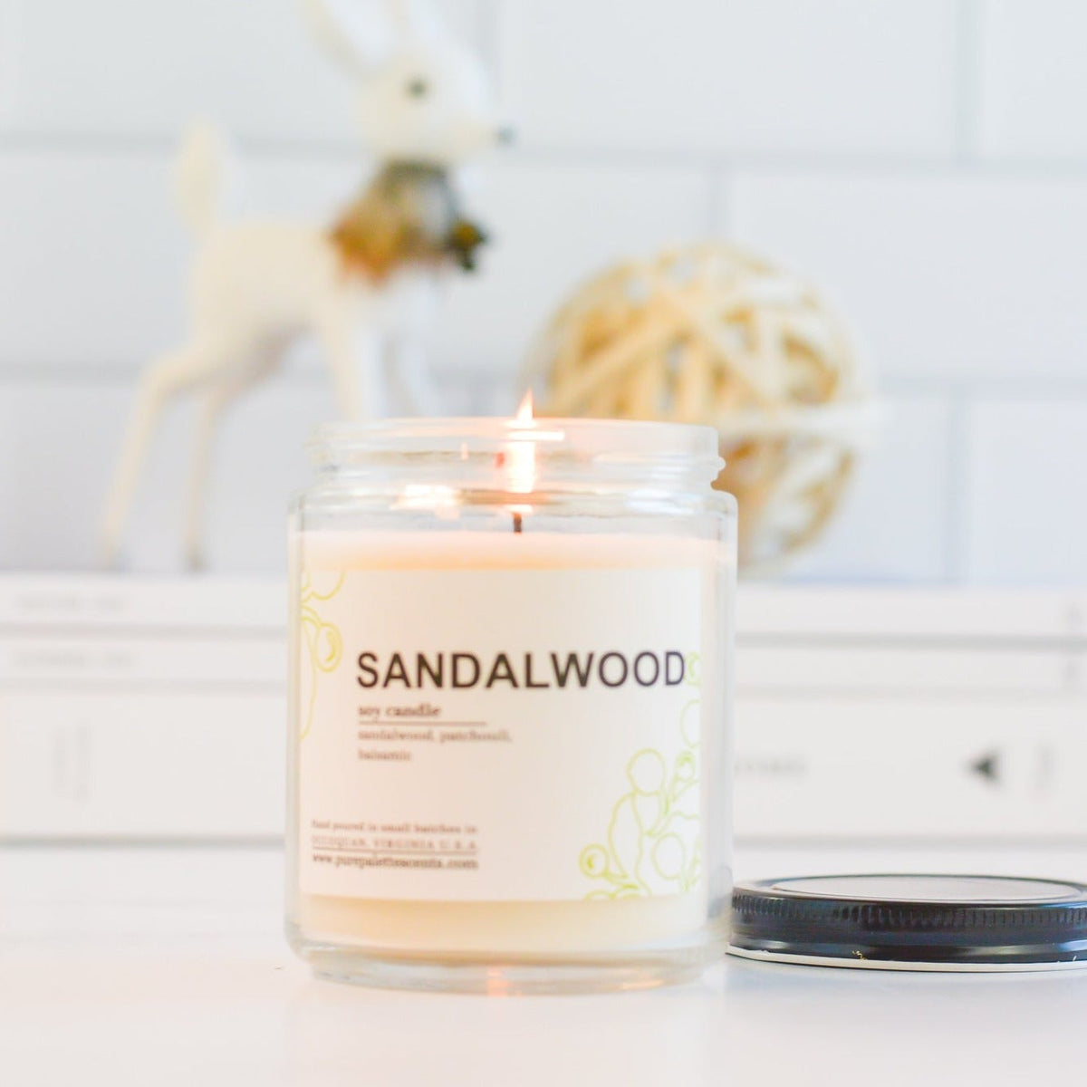 Sandalwood Soy Candle - Gift & Gather