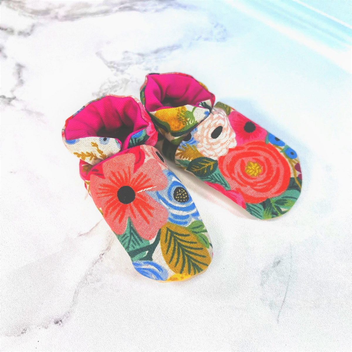 Soft Soled Baby Shoes - Floral - Gift & Gather
