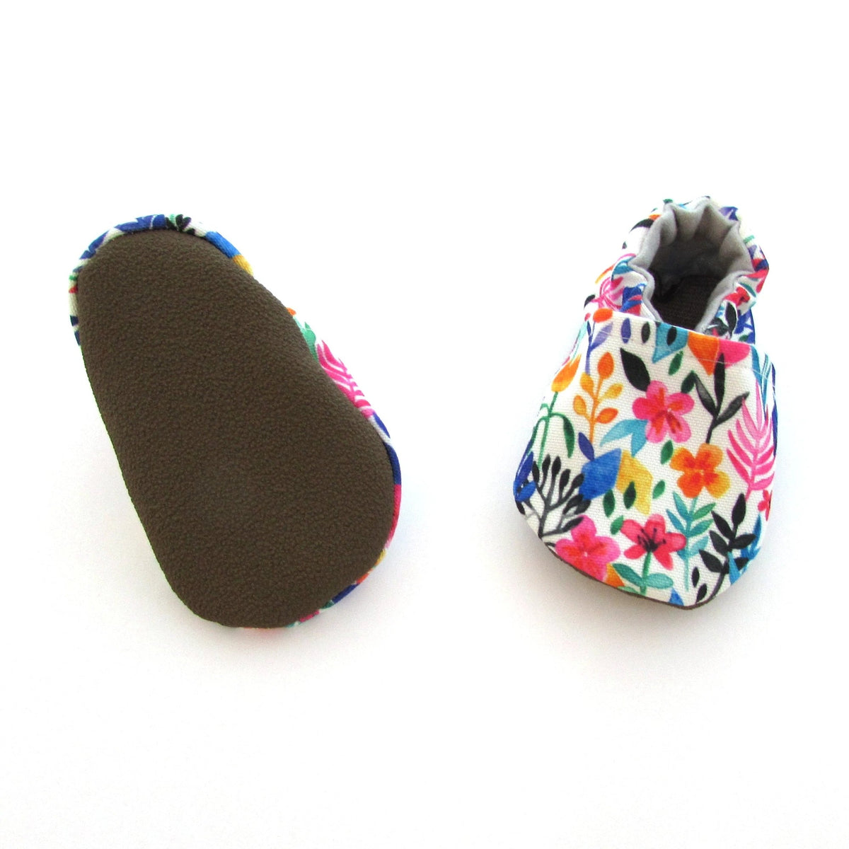 Soft Soled Baby Shoes - Spring Flowers - Gift & Gather