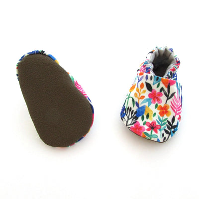 Soft Soled Baby Shoes - Spring Flowers - Gift & Gather