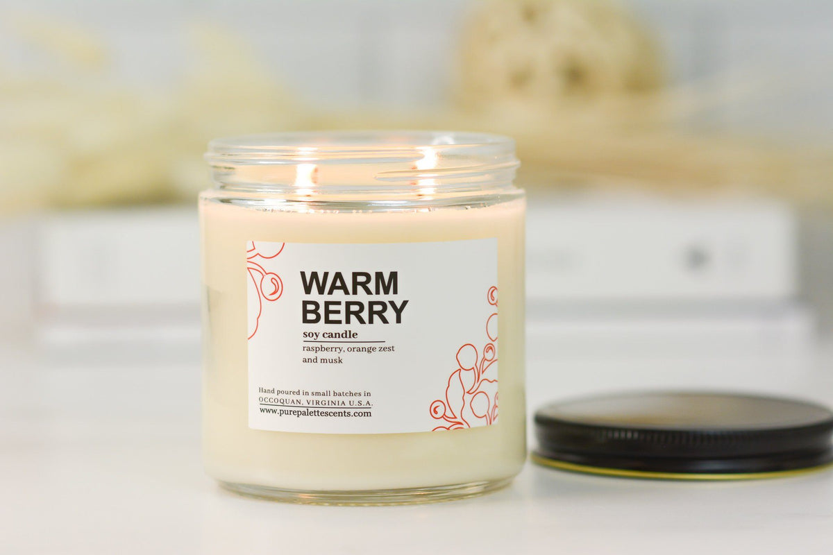 Soy Candle Jar - Warm Berry - Gift & Gather