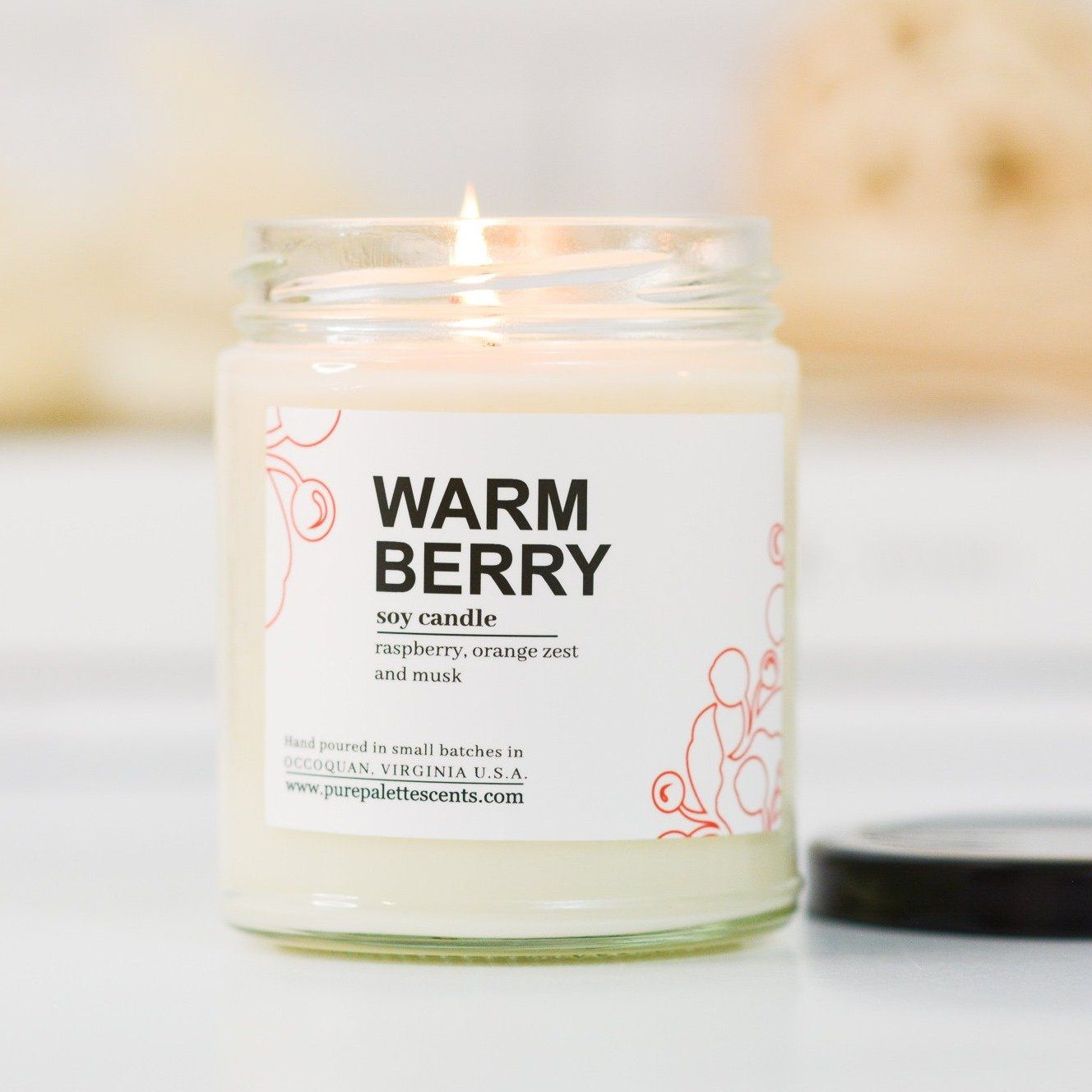 Soy Candle Jar - Warm Berry - Gift & Gather