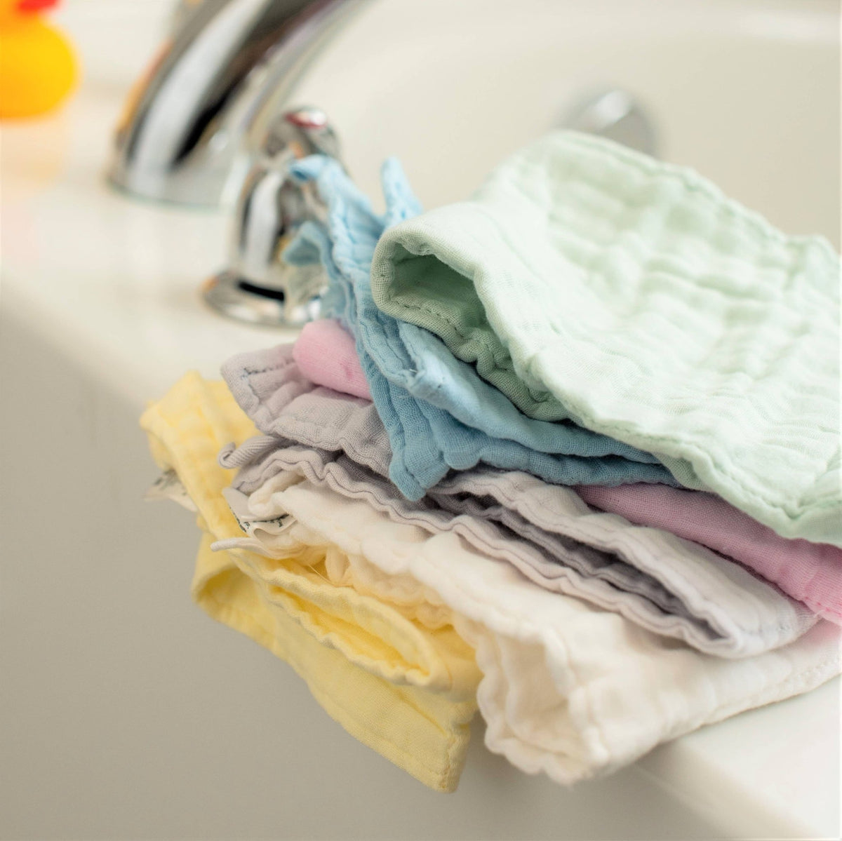 Splish Splash - Baby Toddler Washcloth 6 Pack: Multicolor - Gift & Gather