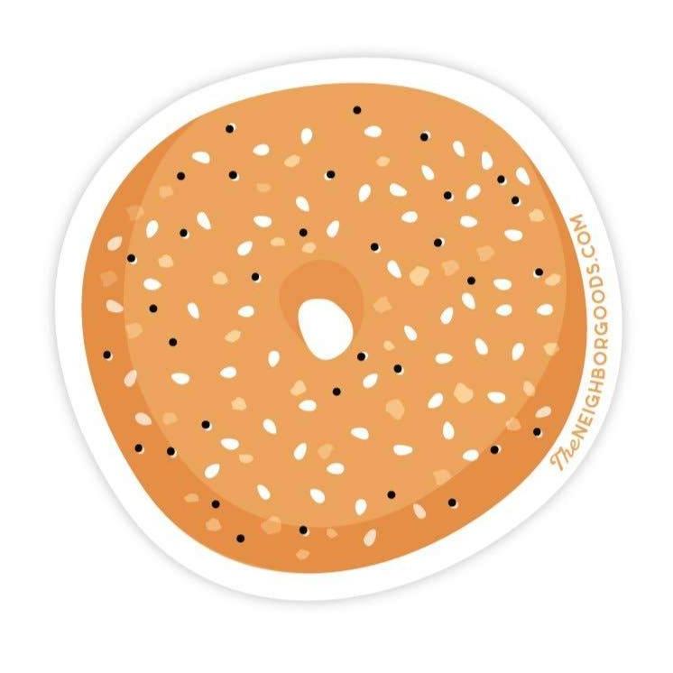 Bagel Sticker Design Sticker - Bagel - Gift & Gather