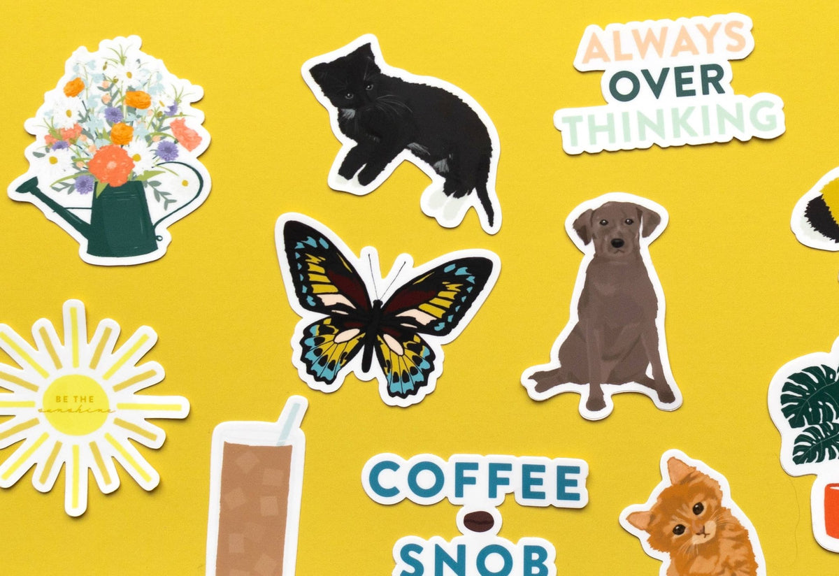 Sticker - Black Cat Kitten - Gift & Gather