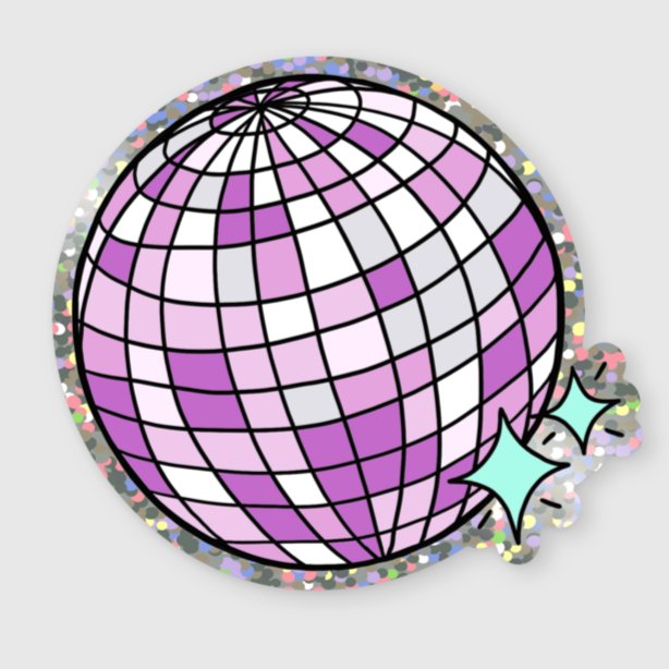 Sticker - Disco Ball Glitter - Gift & Gather