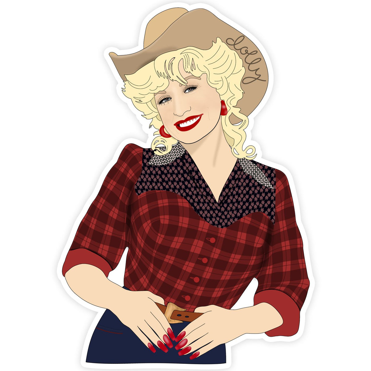 Sticker - Dolly Parton Rhinestone - Gift & Gather