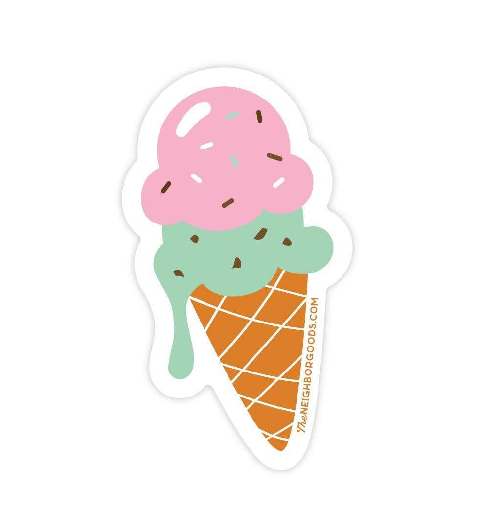 Sticker - Ice Cream Cone - Gift & Gather