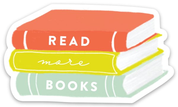 Sticker -Read More Books - Gift & Gather