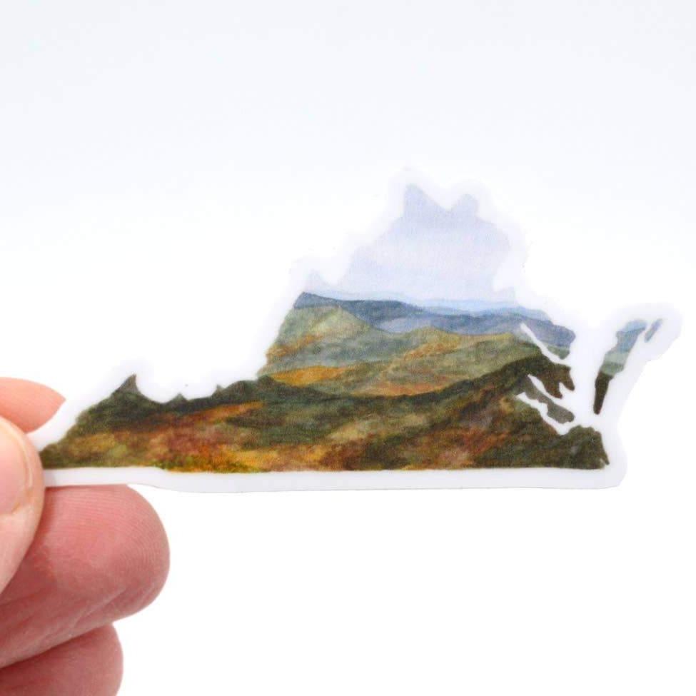 Sticker - Virginia state watercolor - Gift & Gather