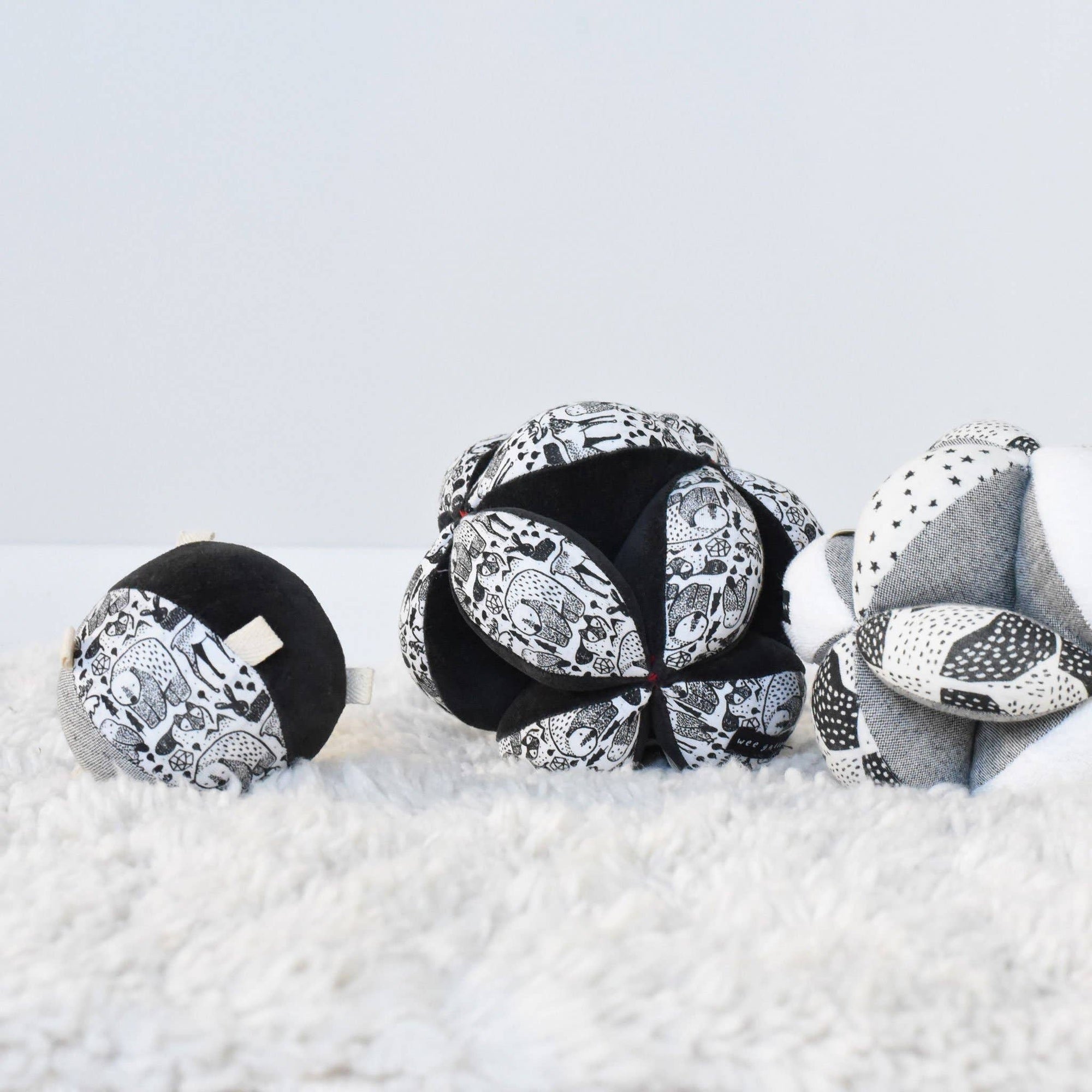 Taggy Ball with Rattle - Nordic - Gift & Gather