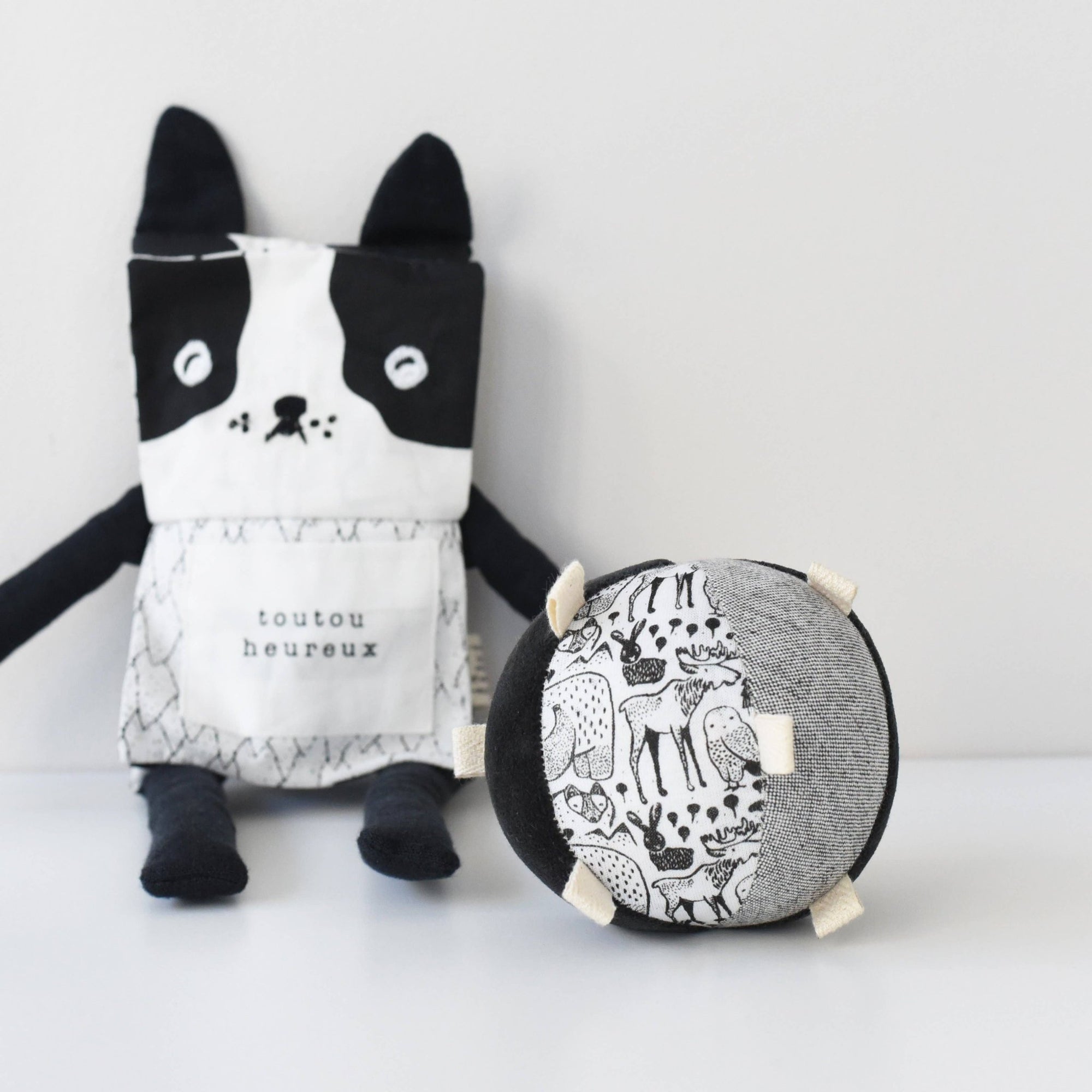 Taggy Ball with Rattle - Nordic - Gift & Gather