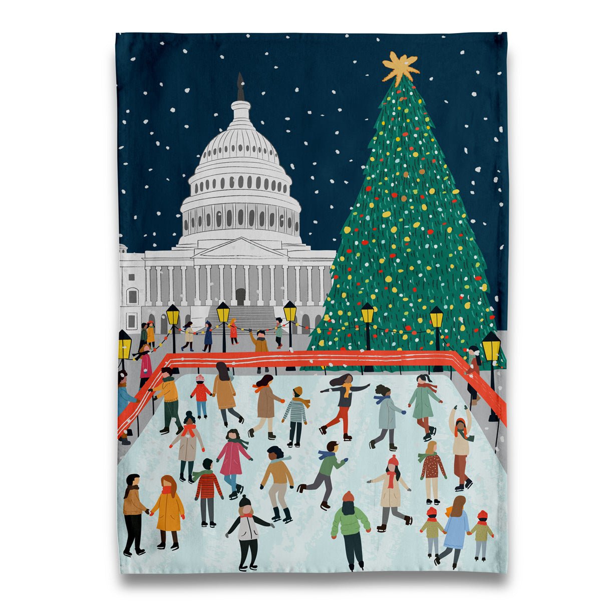 Tea Towel - Christmas At The Capitol - Gift & Gather