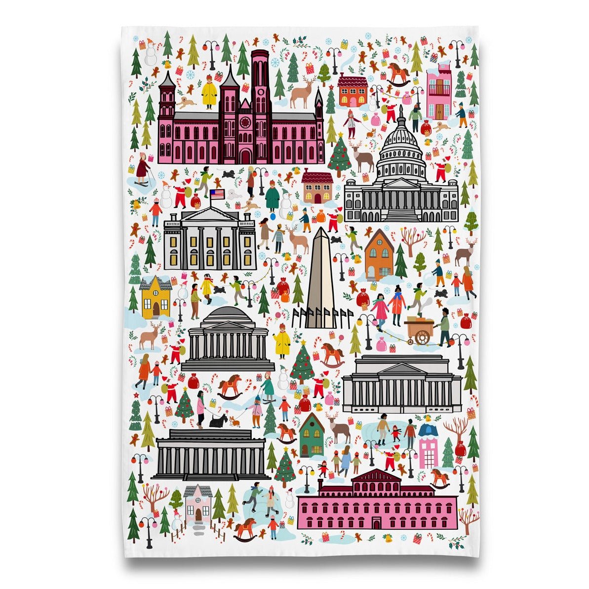 Tea Towel - Christmas Time In DC - Gift & Gather
