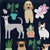 Tea Towel - Dogs With Plants - Gift & Gather