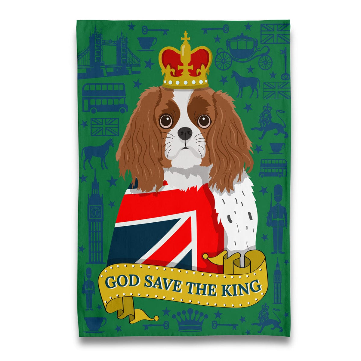 Tea Towel - God Save The King - Gift & Gather