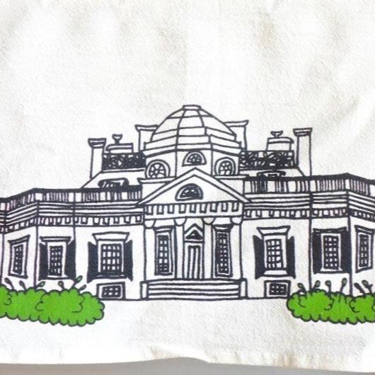 Tea Towel - Jefferson's Monticello - Gift & Gather