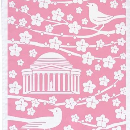 Tea Towel - Pink Cherry Blossom - Gift & Gather