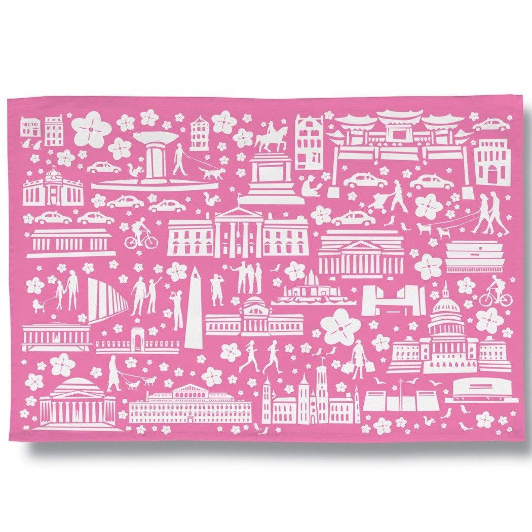 Tea Towel - Weekend In DC - Cherry Blossom - Gift & Gather