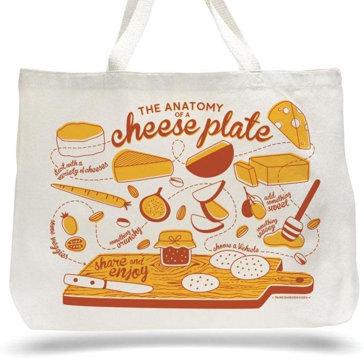 Tote Bag - Cheese - Gift & Gather