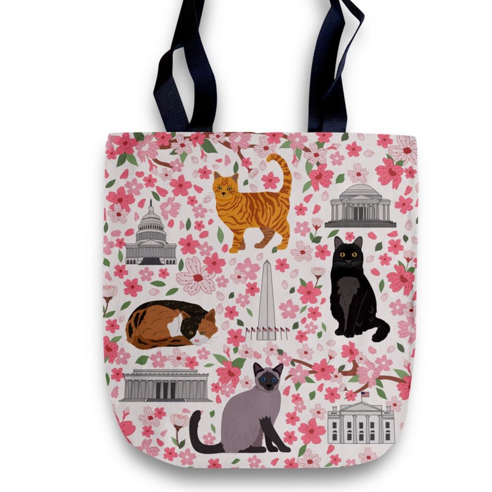 Tote Bag - Cherry Blossom Cats - Gift & Gather