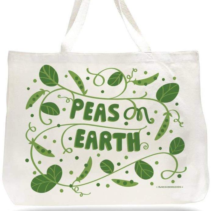 Tote Bag - Peas on Earth - Gift & Gather