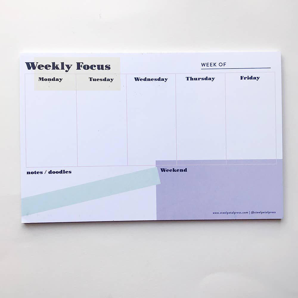 Weekly Focus Planner Deskpad - Gift & Gather