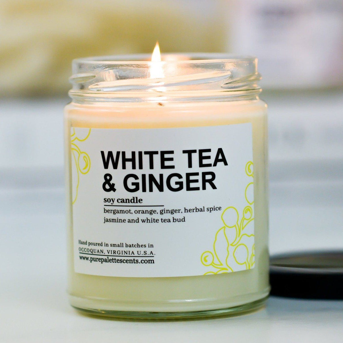 White Tea & Ginger Soy Candle - Gift & Gather
