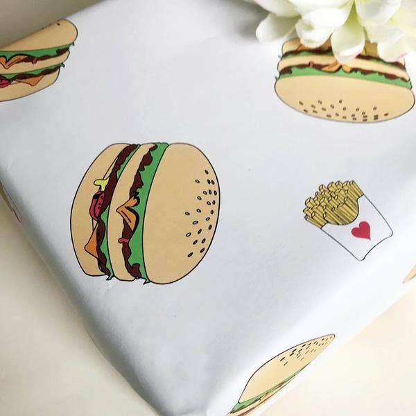 Wrapping Paper - 3 Sheets - Burger - Gift & Gather
