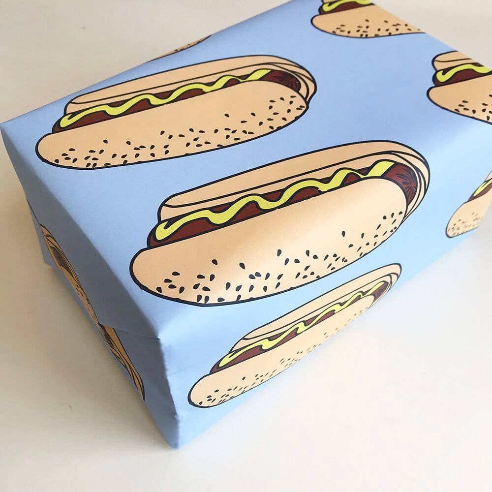 Wrapping Paper - 3 Sheets - Hot Dog - Gift & Gather