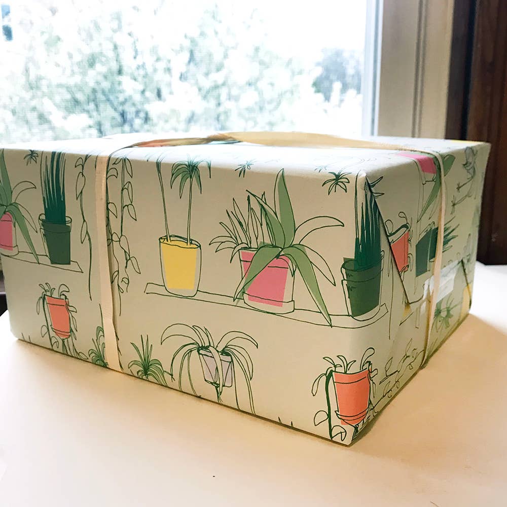 Wrapping Paper - 3 Sheets - House Plants - Gift & Gather