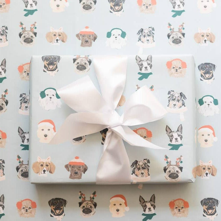 Wrapping Paper Roll - Holiday Dogs - Gift & Gather