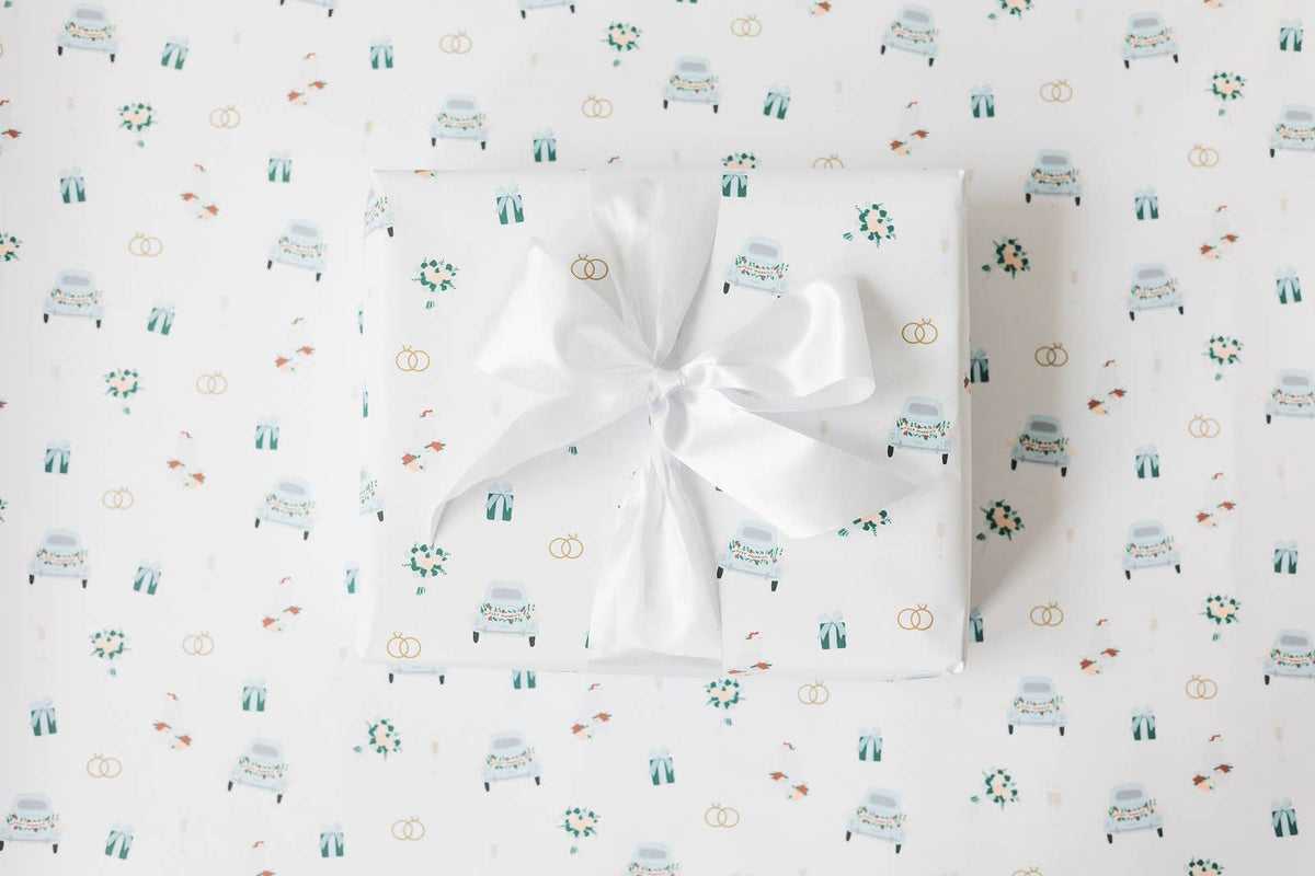 Wrapping Paper Roll - Wedding Pattern - Gift & Gather