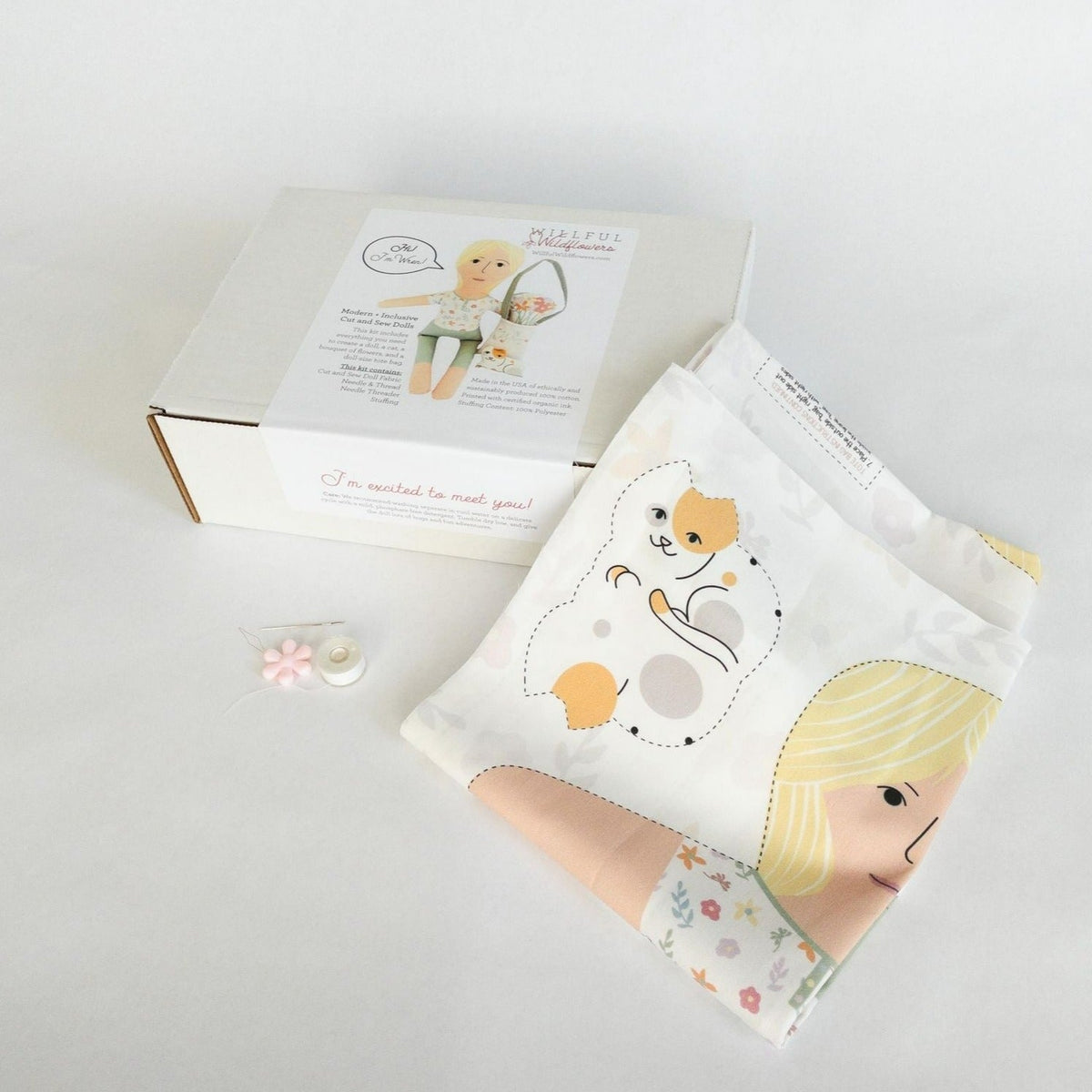 Wren | Cut & Sew DIY Doll Kit - Gift & Gather